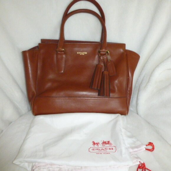 Coach Legacy Candace Carryall Leather Satchel Handbag Brown Tote 19890 - Picture 3 of 16